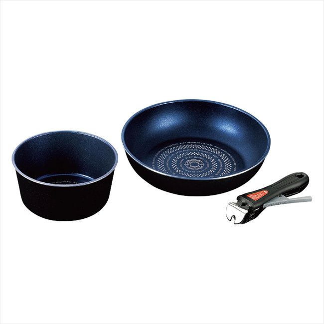 ルクスパン ブルーダイヤモンドコートIH対応クックウェア3点セット HBー2443 景品 記念品 粗品 ノベルティ 名入れ 御挨拶 ご挨拶