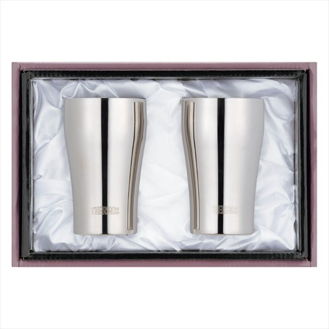 サーモス 真空断熱タンブラーセット JCY-320GP1 SM 景品 記念品 粗品 ノベルティ 名入れ 御挨拶 ご挨拶