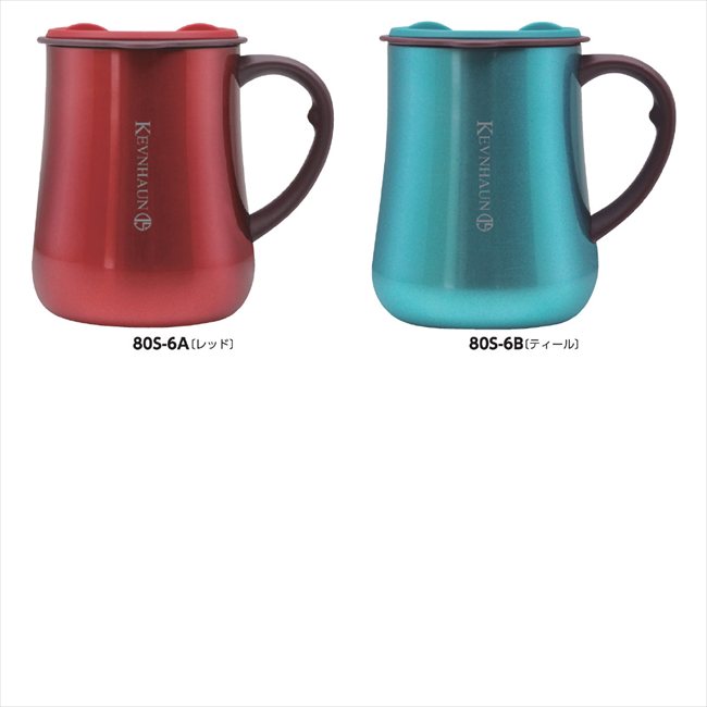 KEVNHAUN ステンレスマグ450ml A/レッド KDS.8427 景品 記念品 粗品 ノベルティ 名入れ 御挨拶 ご挨拶