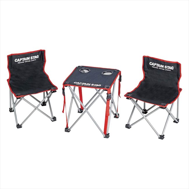 キャプテンスタッグ ジュール コンパクトテーブルチェアセット UC-1702 景品 記念品 粗品 ノベルティ 名入れ 御挨拶 ご挨拶