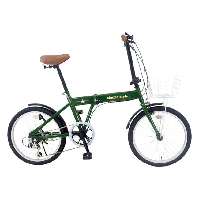 20型折畳自転車 シンプルスタイル M206BS （6段変速）（SS-M206BS） 景品 記念品 粗品 ノベルティ 名入れ 御挨拶 ご挨拶