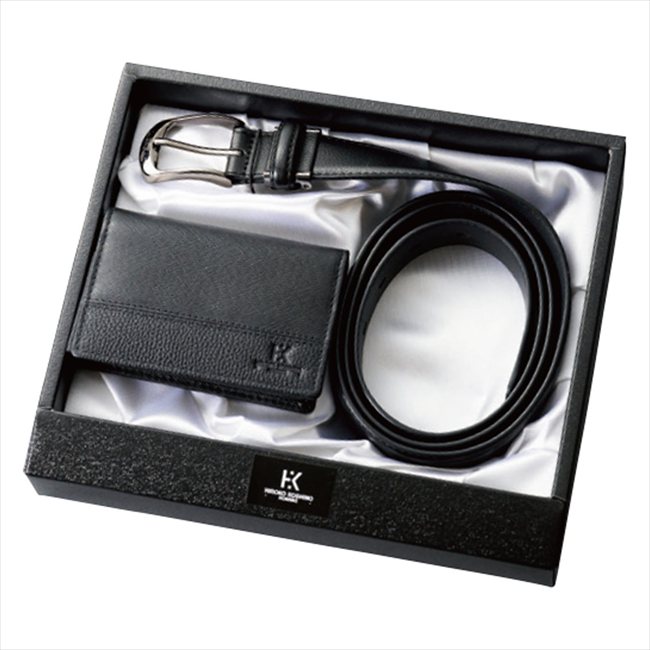ヒロココシノオム ベルト・名刺入れセット HKS-2 景品 記念品 粗品 ノベルティ 名入れ 御挨拶 ご挨拶