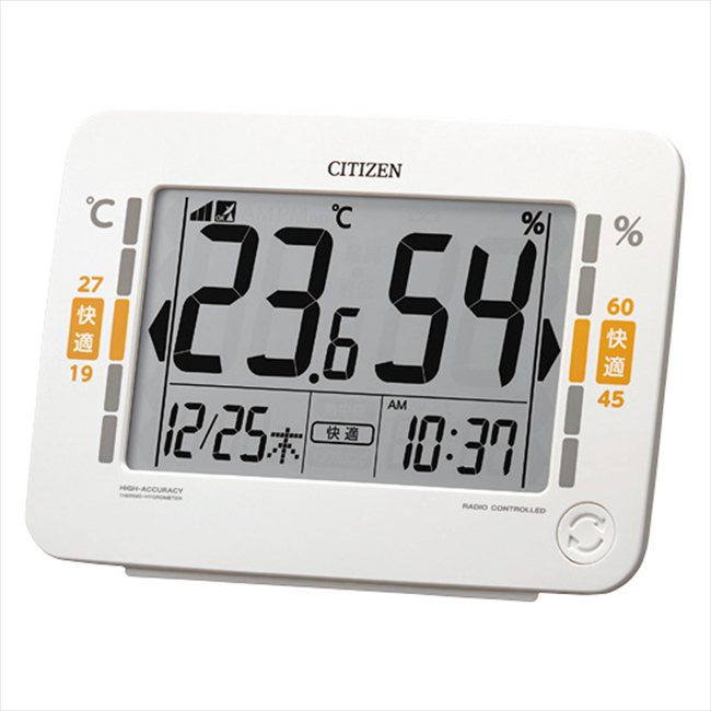 シチズン 環境目安表示付きデジタル温湿度計 8RZ232-003 景品 記念品 粗品 ノベルティ 名入れ 御挨拶 ご挨拶