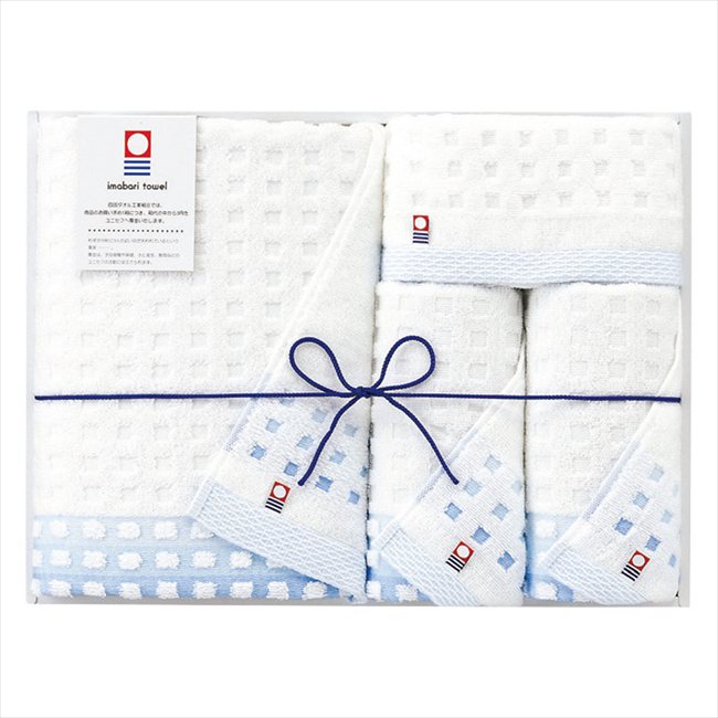 今治タオル 蒼海 タオルセット J-4340 景品 記念品 粗品 ノベルティ 名入れ 御挨拶 ご挨拶