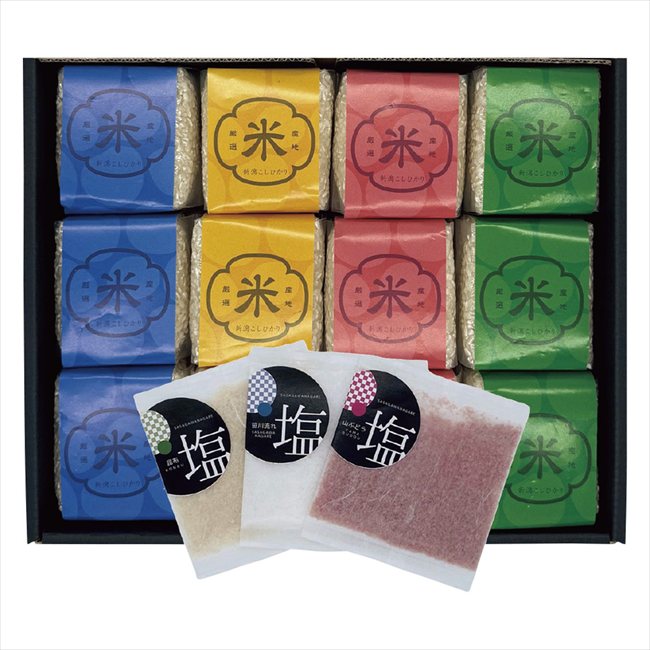 初代田蔵 新潟県産こしひかり天然塩味わいギフト SIKI-10000 景品 記念品 粗品 ノベルティ 名入れ 御挨拶 ご挨拶