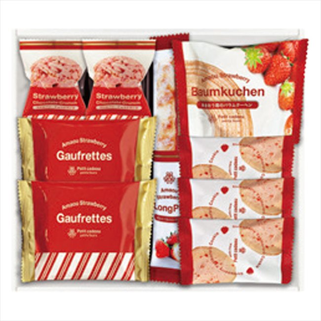 樂天商城 - あまおう苺バウムクーヘン＆プチガトー ギフトボックス FAS-10 景品 記念品 粗品 ノベルティ 名入れ 御挨拶 ご挨拶