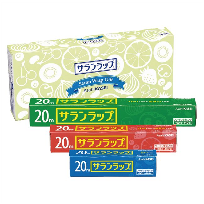 ※商品はお取り寄せとなりますのでご注意ください ■商品説明： ■商品内容:PVDC サランラップ30cm×20m・サランラップ22cm×20m・サランラップ15cm×20m ■商品重量／容量：506g／ ■商品サイズ／パッケージサイズ：／1...