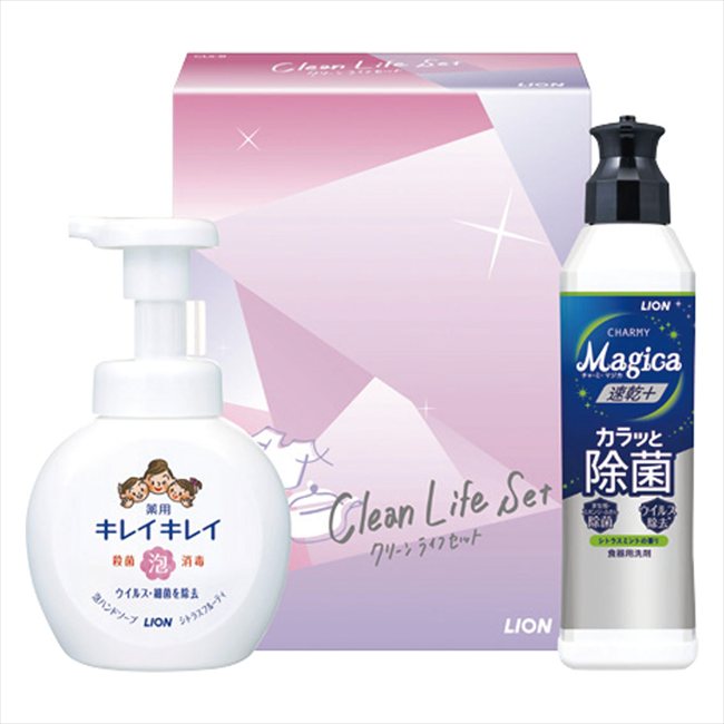 ライオン クリーンライフセット CLS-B 景品 記念品 粗品 ノベルティ 名入れ 御挨拶 ご挨拶