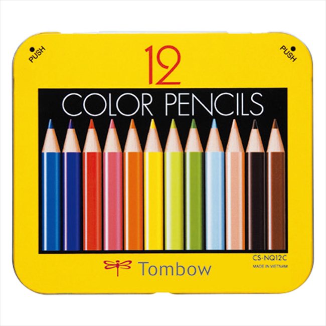 Promotion - トンボ ミニ色鉛筆12色NQ削り器付パック BCA-151 景品 記念品 粗品 ノベルティ 名入れ 御挨拶 ご挨拶