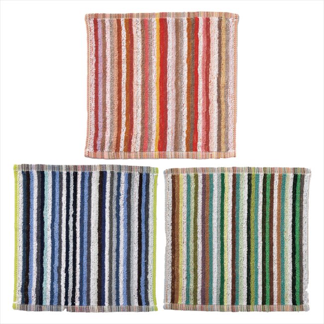 なないろ残糸タオル（ミニハンカチ） 指定不可 NZ-18A 景品 記念品 粗品 ノベルティ 名入れ 御挨拶 ご挨拶