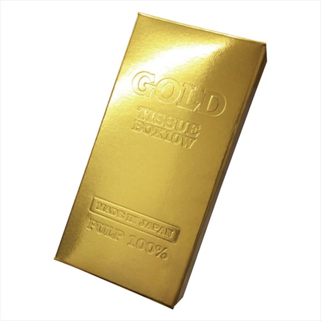 ミニミニゴールド Boxティッシュ 10W 景品 記念品 粗品 ノベルティ 名入れ 御挨拶 ご挨拶