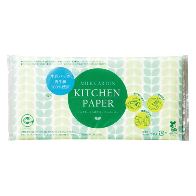 ミルクカートン再生キッチンペーパー ポリ入10W 00030018 景品 記念品 粗品 ノベルティ 名入れ 御挨拶 ご挨拶