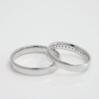 結婚指輪 プラチナ ペア マリッジリング プラチナ900 ダイヤモンド 2本セット 天然...