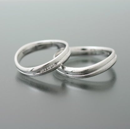 ペアリング K10 イエローゴールド ホワイトゴールド ピンクゴールド ダイヤモンド 2本セット 天然ダイヤ 品質保証書 金属アレルギー 日本製 おしゃれ ジュ...