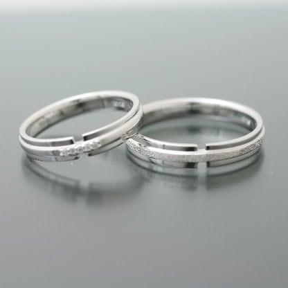 ペアリング K18 イエローゴールド ホワイトゴールド ピンクゴールド ダイヤモンド 2本セット 天然ダイヤ 品質保証書 金属アレルギー 日本製 おしゃれ ジュ...