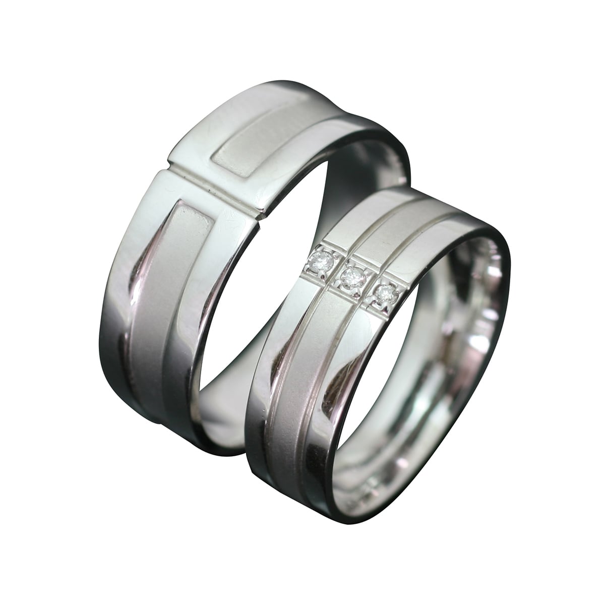 ペアリング K18 イエローゴールド ホワイトゴールド ピンクゴールド ダイヤモンド 2本セット 天然ダイヤ 品質保証書 金属アレルギー 日本製 おしゃれ ジュ...