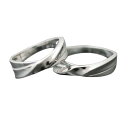 結婚指輪 ペア マリッジリング シルバー925 シルバーリング ダイヤモンド 2本セット 天然ダイヤ 品質保証書 金属アレルギー 日本製 おしゃれ ジュエリー ...