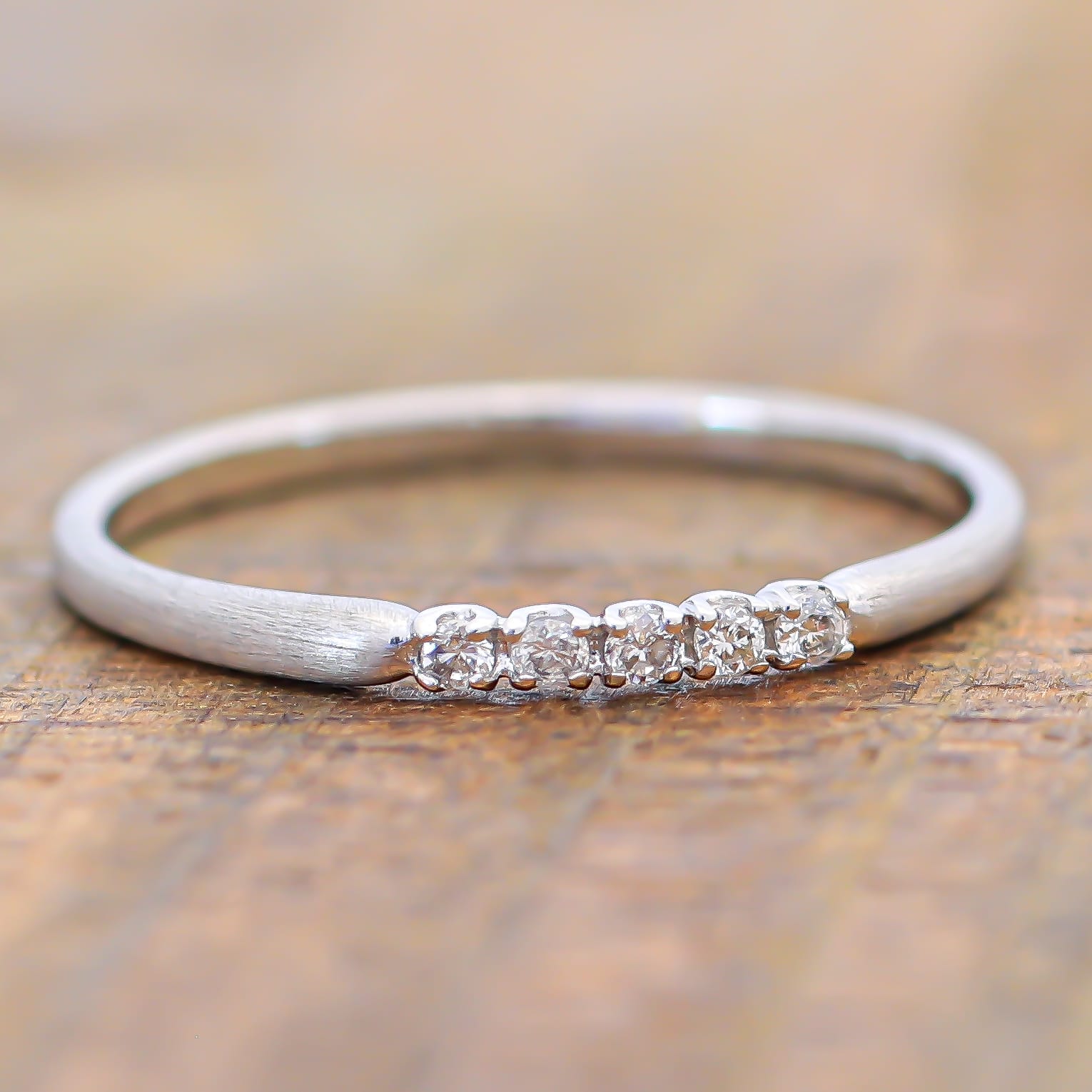 ホワイトゴールド リング K18 イエローゴールド ホワイトゴールド ピンクゴールド 極細リング ファッションリング 天然ダイヤ ダイヤモンド リング 品質保証...