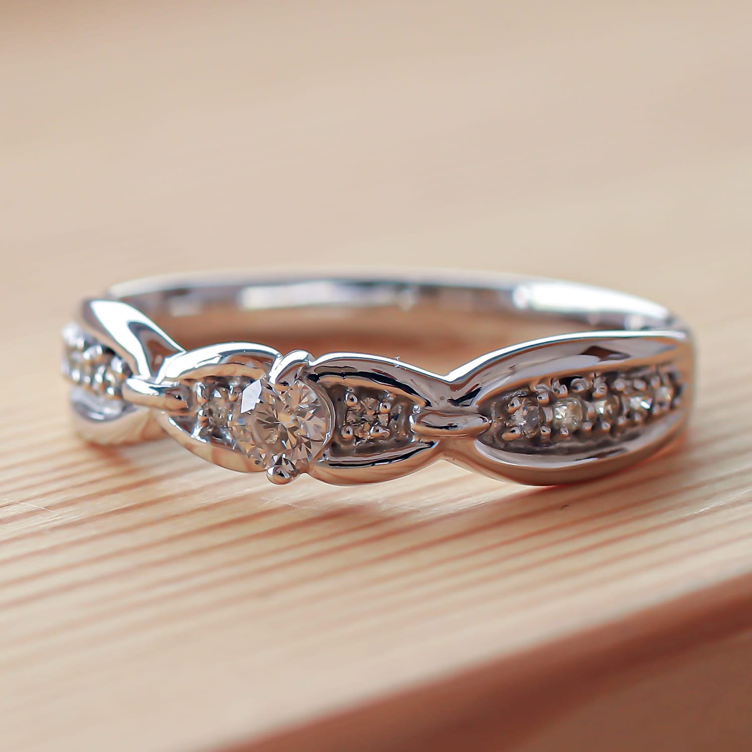 ホワイトゴールド リング K10 イエローゴールド ホワイトゴールド ピンクゴールド ファッションリング 天然ダイヤ ダイヤモンド リング 品質保証書 金属アレ...