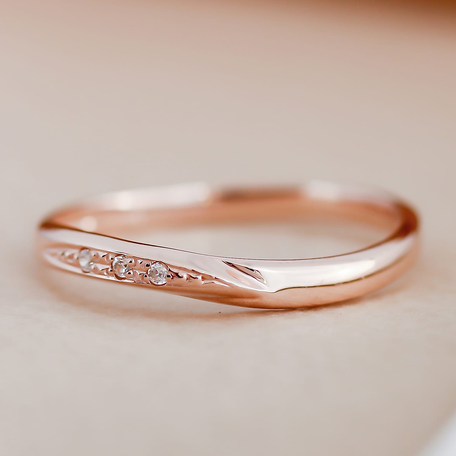 ホワイトゴールド リング K10 イエローゴールド ホワイトゴールド ピンクゴールド ファッションリング 天然ダイヤ ダイヤモンドリング 品質保証書 金属アレル...