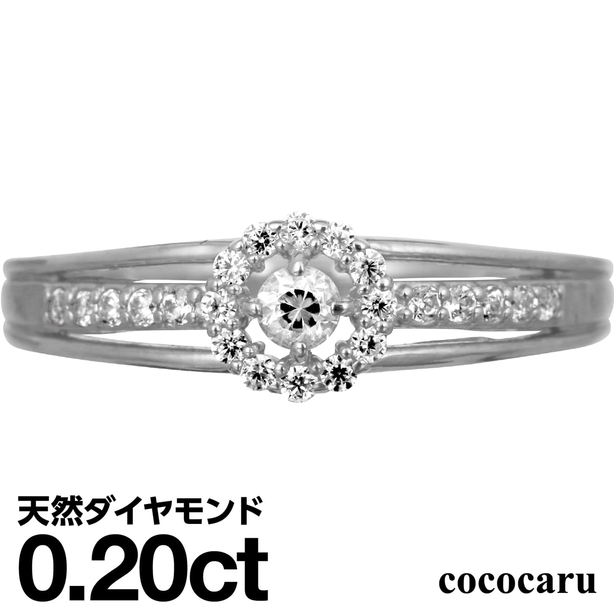 ホワイトゴールド リング K10 イエローゴールド ホワイトゴールド ピンクゴールド ファッションリング 天然ダイヤ ダイヤモンドリング 品質保証書 金属アレル...