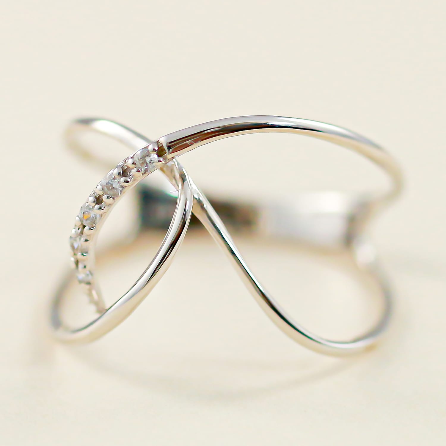 ホワイトゴールド リング K18 イエローゴールド ホワイトゴールド ピンクゴールド ファッションリング 天然ダイヤ ダイヤモンドリング 品質保証書 金属アレル...