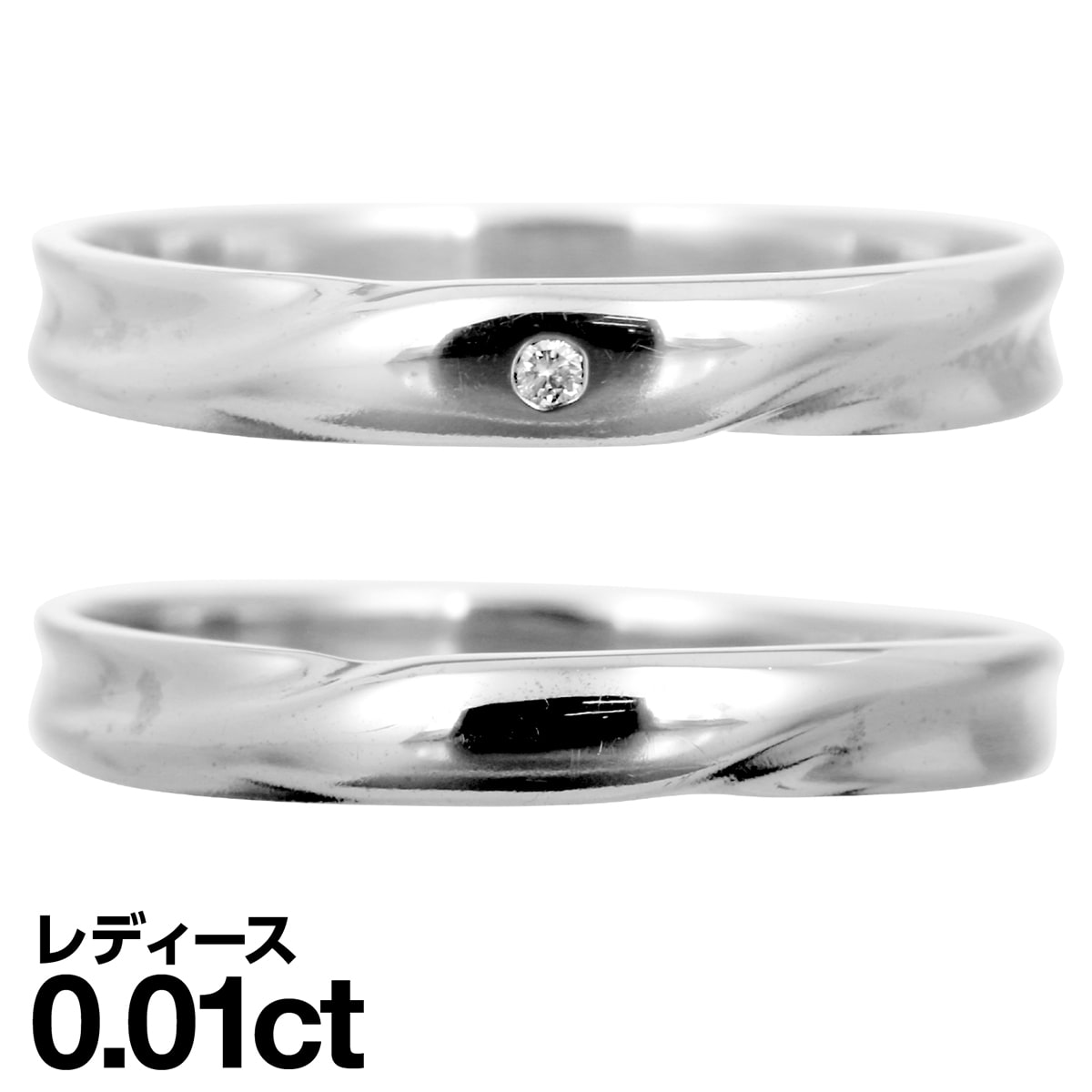 【送料無料】こちらの商品は弊社クラフトマンの手によって一点一点お造り致しますので、お届けまで通常12営業日程掛かります。最短での発送をご希望の場合は、日付指定をしないでご注文下さい。（お届け情報をご確認下さい）選択肢に無いサイズはご要望欄にご記載下さい。但し、ご希望に添えない場合も御座います。ご希望の際はご注文の際に備考欄へご記載ください。レディース天然ダイヤモンド0.01カラット。レディース平均重量約1.56g、メンズ平均重量約1.56g。文字入れは有料にて承ります（備考欄にご記載下さい）。品質を重視した繊細な日本の匠の技で創られた自信作です。