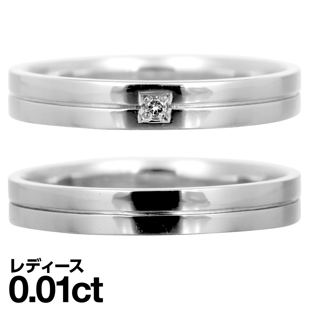 ペアリング K18 イエローゴールド ホワイトゴールド ピンクゴールド ダイヤモンド 2本セット 天然ダイヤ 品質保証書 金属アレルギー 日本製 おしゃれ ジュ...