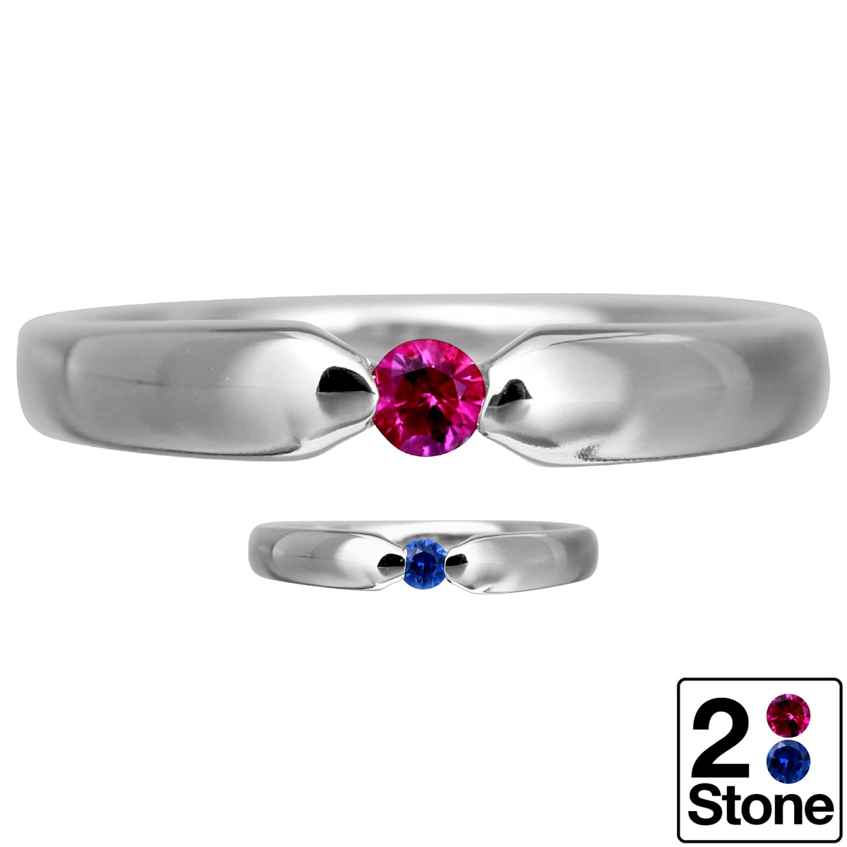 ルビー サファイア リング シルバー925 シルバーリング ファッションリング 品質保証書 金属アレルギー 日本製 おしゃれ ジュエリー プレゼント ギフト ク...