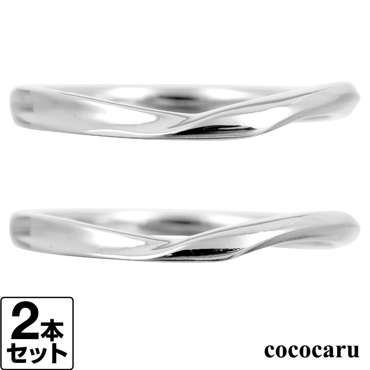 結婚指輪 ペア マリッジリング K10 イエローゴールド ホワイトゴールド ピンクゴールド 2本セット 品質保証書 金属アレルギー 日本製 おしゃれ ジュエリー...