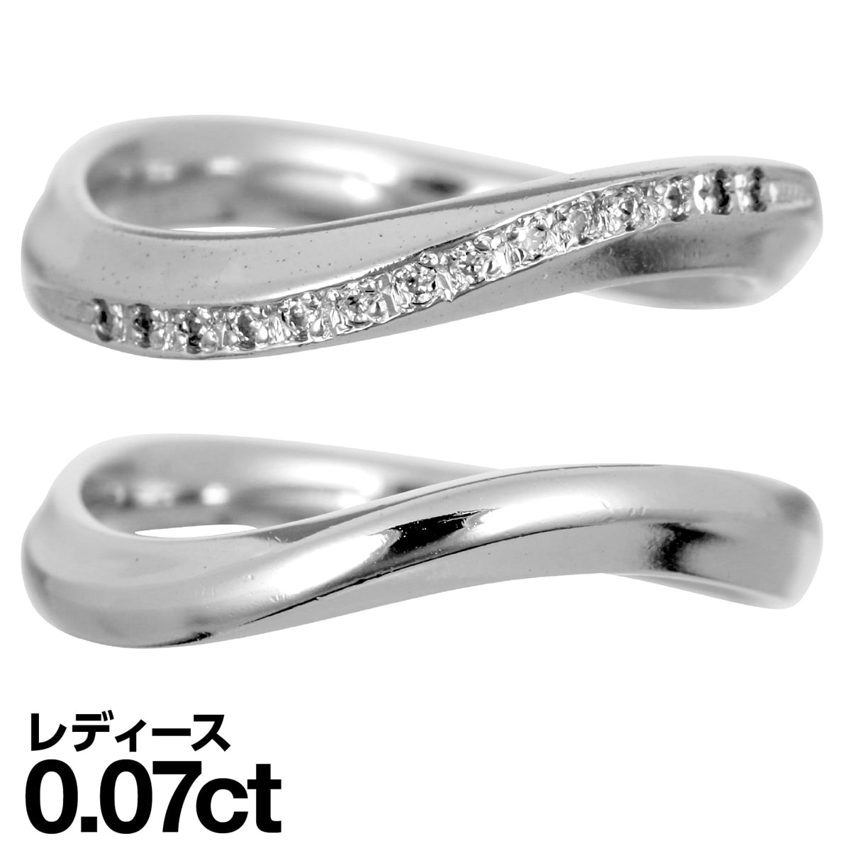 ペアリング K10 イエローゴールド ホワイトゴールド ピンクゴールド ダイヤモンド 2本セット 天然ダイヤ 品質保証書 金属アレルギー 日本製 おしゃれ ジュ...