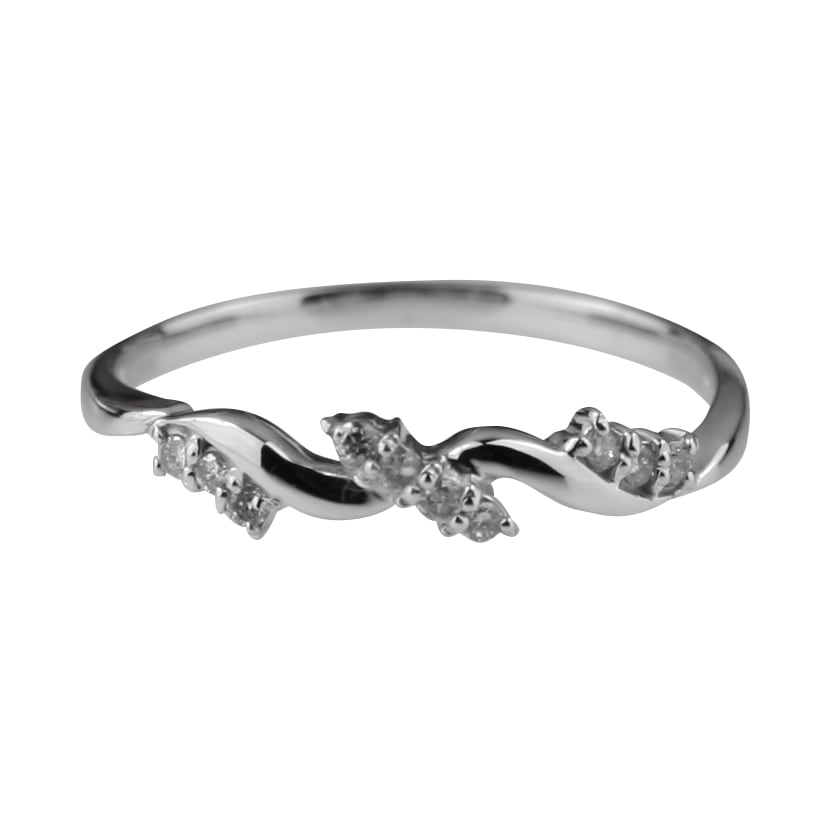 ホワイトゴールド リング K10 イエローゴールド ホワイトゴールド ピンクゴールド ファッションリング 天然ダイヤ ダイヤモンド リング 品質保証書 金属アレ...