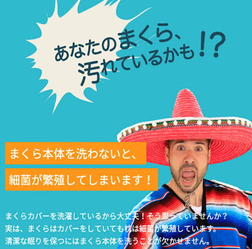 枕 洗える枕 ジャブジャブホセ あなたの枕、汚れているかも！？ 肩こり 速乾枕 洗濯機 洗える ウォッシャブル ピロー 高反発 横向き いびき まくら　父の日 速乾 横寝対応 洗える枕 母の日 ギフト すぐ乾く プレゼント 通気性 ダニ 防ダニ アウトドア 丸洗い 加齢臭