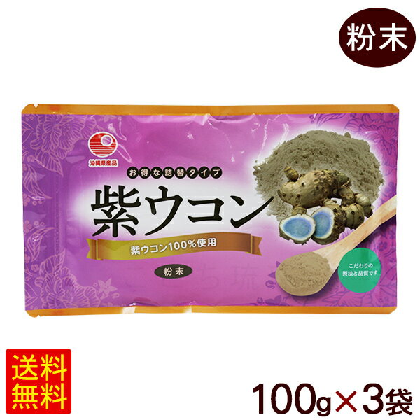 紫ウコン粉末 100g×3袋　/比嘉製茶 ガジュツ 【M便】