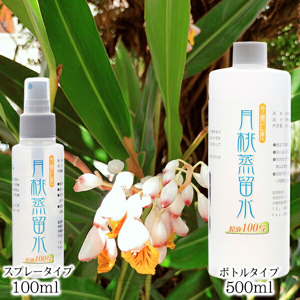 月桃蒸留水 500ml　/月桃水 原液100％ 化粧水 沖縄産 グリーンプラン新城
