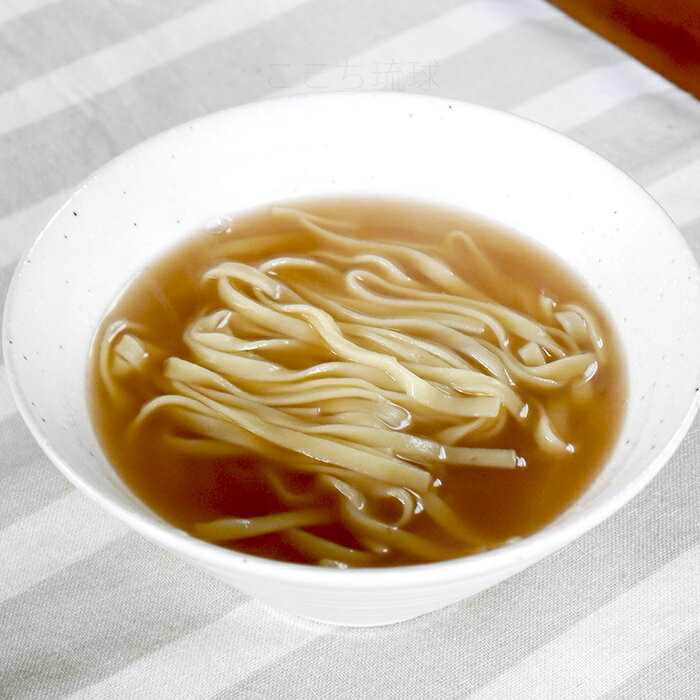琉球そば 2人前×5袋　だし付き　/平麺 沖縄そば 10人前 乾麺 マルタケ【M便】