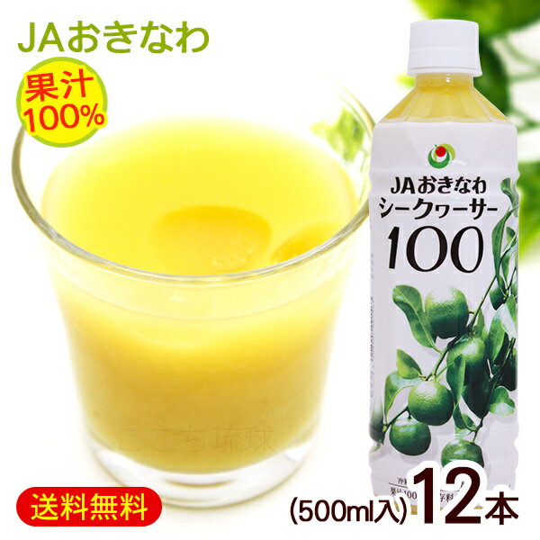 シークワーサー 原液 果汁100％ 500ml×12本　/JAおきなわ 青切り シークワーサージュース ノビレチン