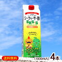 シークワーサー酢SKS+S 1000ml×4本 /5倍濃縮タイプ お酢ドリンク 飲む酢 フルーツ酢 大宜味村産シークヮーサー 沖縄お土産 北琉興産【FS】