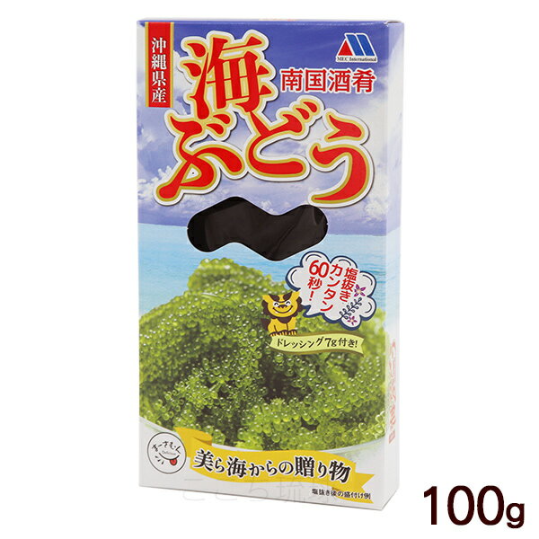 南国酒肴 海ぶどう タレ付き 100g　/塩水漬け 沖縄産 お土産