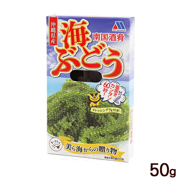 南国酒肴 海ぶどう タレ付き 50g　/塩水漬け 沖縄産 お土産