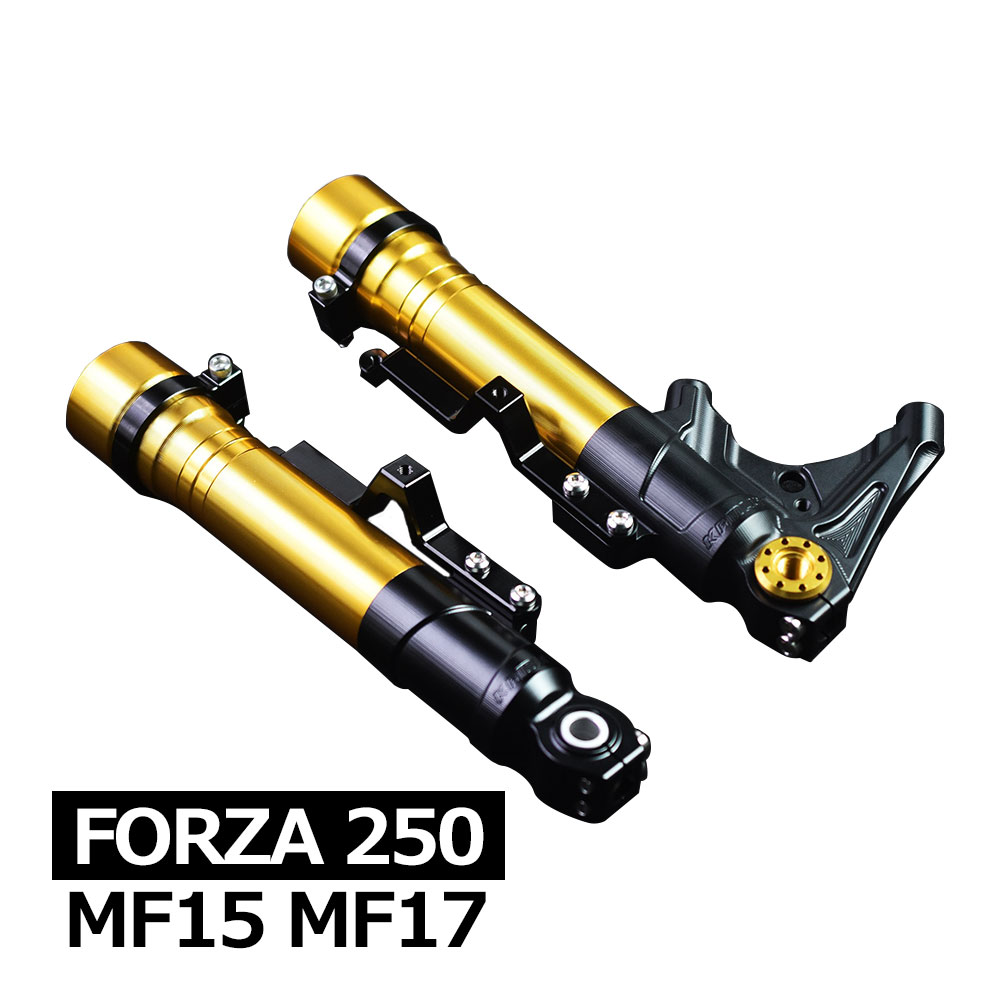 フォルツア 250 MF15 MF17 FORZA フロントフォーク アウターチューブ 倒立type ラジアルマウント ブラック ホンダ フォルツア ビクスク スクーター カスタム フロント サスペンション