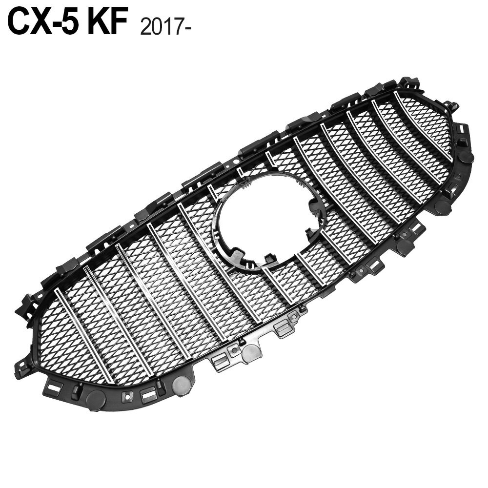 CX-5 KF CX-8 KG フロントグリル 縦フィングリル カスタム パーツ グリル ガーニッシ ...