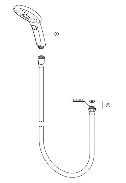 BF-SL6MBGE（1.8） 別売シャワーヘッド&ホース INAX イナックス LIXIL リクシル エ...