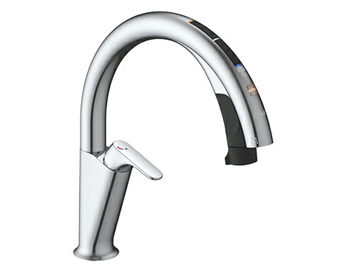 LIXIL リクシル【SF-NAH471SYN】 ナビッシュハンズフリー キッチン用タッチレス水栓 エコセンサー付 自動センサー ハンドシャワー 寒冷地用 吐水口長さ232mm