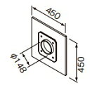 クリナップ 【RH-ML2】 換気扇ふさぎ板 レンジフード対応部品