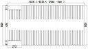 ＜サイズ＞1526mm×800mm（リブ数45本）※の後継品です。※キャンセル・返品不可商品受注生産商品の為、お届けまでに1ヶ月以上かかる場合がございます。【ご注意ください】家電部品は必ずお手持ちの本体品番をお調べいただき、適合機種かどうかご確認の上ご注文をお願いいたします。メーカー名、シリーズ名称が同じでも、品番が違う場合、発売年代や仕様が違うため取り付けができません。予めご了承の上、ご確認をおねがいいたします。ご不在時の商品配達のご連絡のため、電話番号はなるべく携帯電話の番号を入力してください。