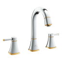 【20619IG0J】グローエ【正規ルート品】 2ハンドル洗面混合栓(引棒付) クロームxゴールド 【GROHE】