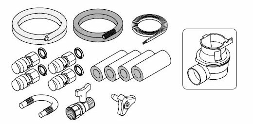 パナソニック エコキュート貯湯ユニット 配管部材ヒートポンプユニット循環配管セット AD-HEHS103N【純正品】