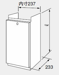 0765302 ノーリツ 給湯器 関連部材 配管カバー 配管カバーH51-K 600【純正品】