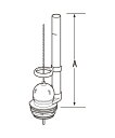 TF-889CD INAX イナックス LIXIL リクシル トイレ部品 フロート弁 (オーバーフロー管高さA:302mm) TF889CD 【純正品】